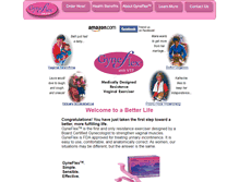 Tablet Screenshot of gyneflex.com